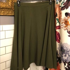 ModCloth - Rock Steady Midi Skirt in Olive